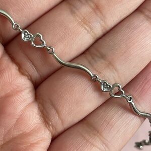solid white gold and diamond bracelet🩷